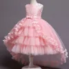 子供ドレス リボン付き フラワー ピアノやバイオリンの発表会 結婚式に ガールズ 可愛い